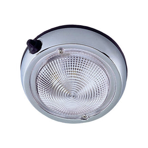 Perko Surface Mount Dome Light - 6" O.D.(5" Lens) - Chrome Plated [0300DP2CHR] - Point Supplies Inc.