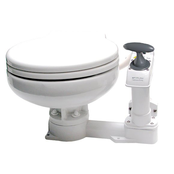 Johnson Pump AquaT Manual Marine Toilet - Super Compact [80-47625-01] - Point Supplies Inc.