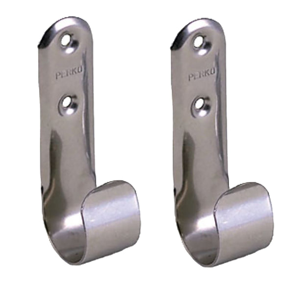 Perko Stainless Steel Boat Hook Holders - Pair [0492DP0STS] - Point Supplies Inc.