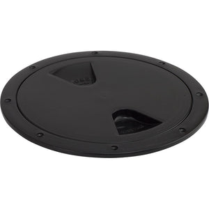 Sea-Dog Screw-Out Deck Plate - Black - 4" [335745-1] - Point Supplies Inc.