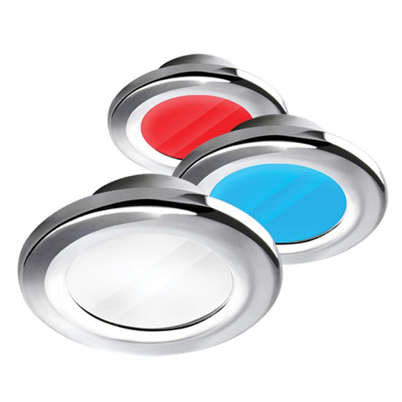 i2Systems Apeiron A3120 Screw Mount Light - Red, Warm White  Blue - Chrome Finish [A3120Z-11HCE] - Point Supplies Inc.