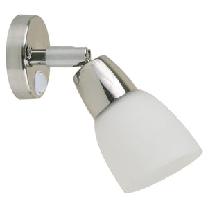 Scandvik SS Reading Light w/Frosted Glass Shade - 10-30V [41365P]