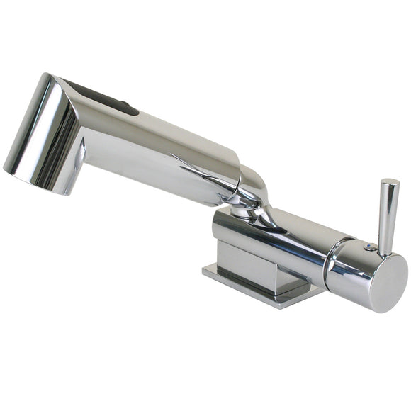 Scandvik Minimalistic Compact Single Level Mixer - Faucet  Shower Combo - Chrome [16216]