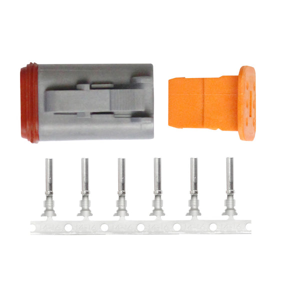 Pacer DT Deutsch Plug Repair Kit - 14-18 AWG (6 Position) [TDT06F-6RS]