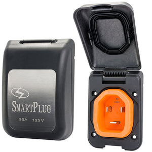 SmartPlug 30 AMP Male Non-Metallic Inlet Cover - Black [BM30PB]