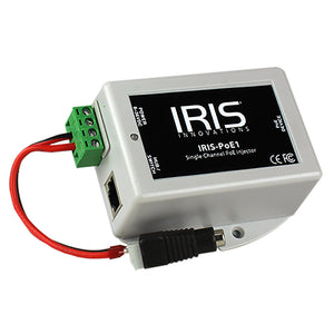 Iris Single Channel PoE Injector - 8-36VDC Input Voltage  48VDC Output [POE1]