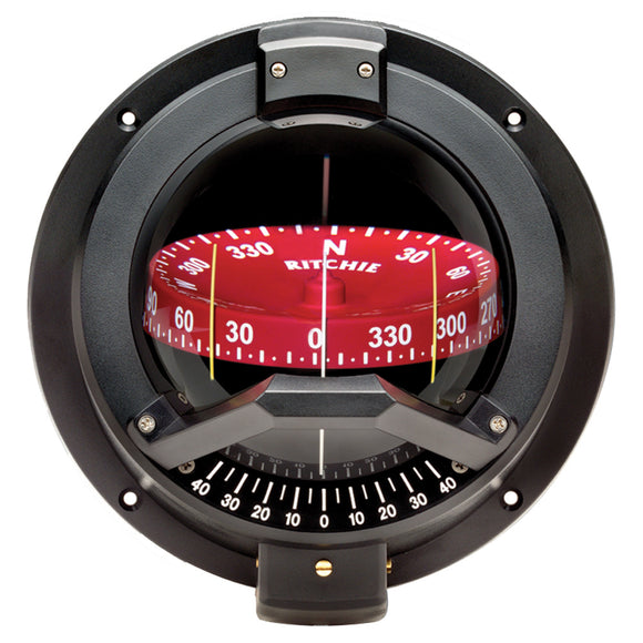 Ritchie BN-202 Navigator Compass - Bulkhead Mount - Black [BN-202] - Point Supplies Inc.
