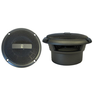 Poly-Planar 3" Round Flush-Mount Compnent Speakers - (Pair) Gray [MA3013G] - Point Supplies Inc.