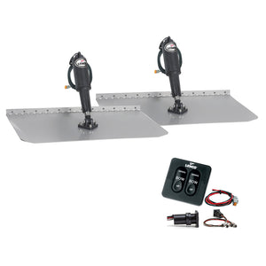 Lenco 12" x 18" Standard Trim Tab Kit w/Standard Tactile Switch Kit 12V [TT12X18] - Point Supplies Inc.