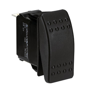 Paneltronics DPDT ON/OFF/ON Waterproof Contura Rocker Switch w/LEDs - Black [001-699] - Point Supplies Inc.