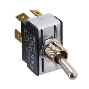 Paneltronics DPDT (ON)/OFF/(ON) Metal Bat Toggle Switch - Momentary Configuration [001-014] - Point Supplies Inc.