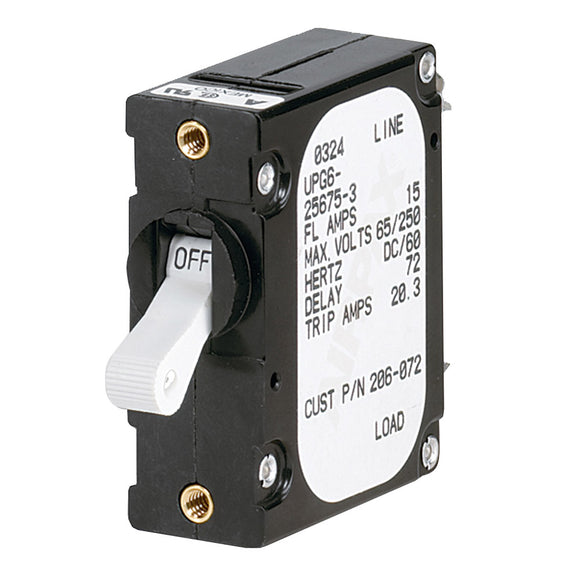 Paneltronics 'A' Frame Magnetic Circuit Breaker - 5 Amps - Single Pole [206-070S] - Point Supplies Inc.