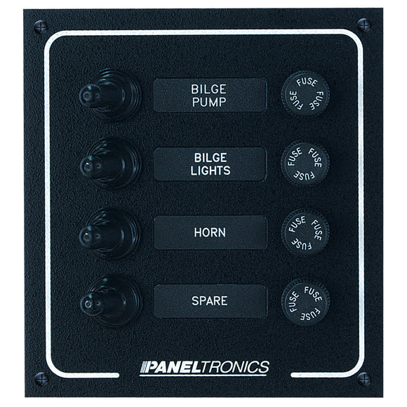 Paneltronics Waterproof DC 4 Position Booted Toggle & Fuse [9960005B] - Point Supplies Inc.