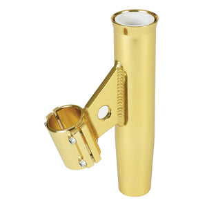 Lee's Clamp-On Rod Holder - Gold Aluminum - Vertical Mount - Fits 1.315" O.D. Pipe [RA5002GL] - Point Supplies Inc.