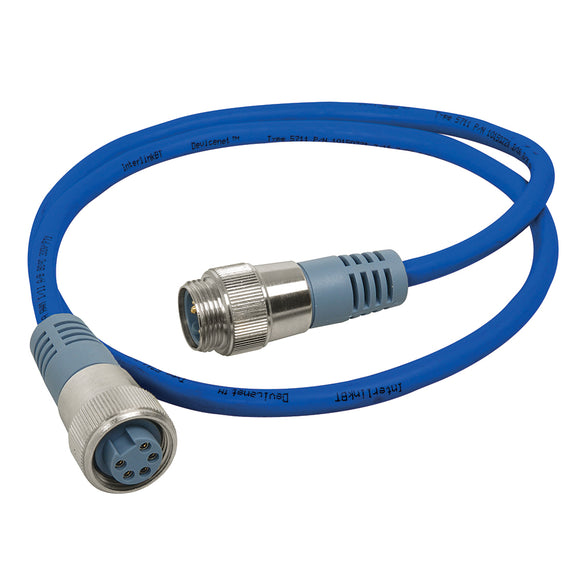 Maretron Mini Double Ended Cordset - Male to Female - 0.5M - Blue [NM-NB1-NF-00.5] - Point Supplies Inc.