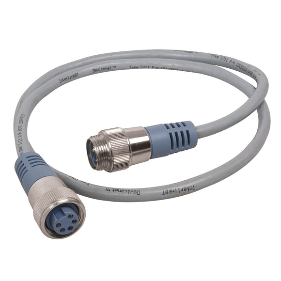 Maretron Mini Double Ended Cordset - Male to Female - 1M - Grey [NM-NG1-NF-01.0] - Point Supplies Inc.