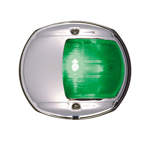 Perko LED Side Light - Green - 12V - Chrome Plated Housing [0170MSDDP3] - Point Supplies Inc.
