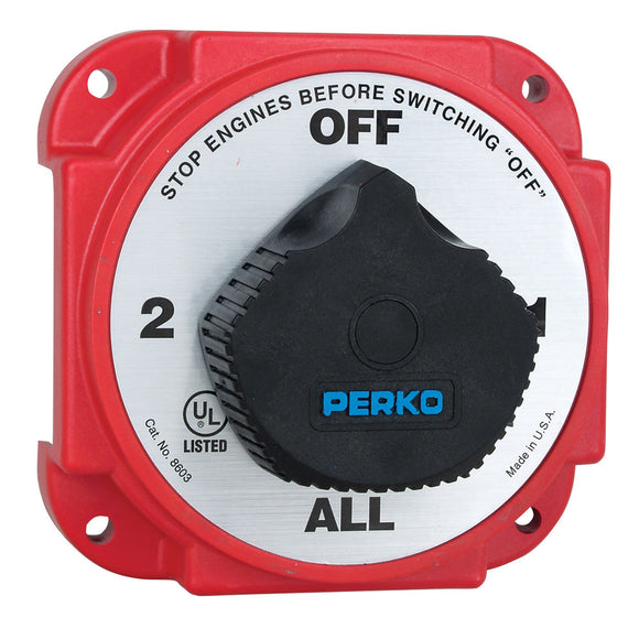 Perko Heavy Duty Battery Selector Switch w/Alternator Field Disconnect [8603DP] - Point Supplies Inc.