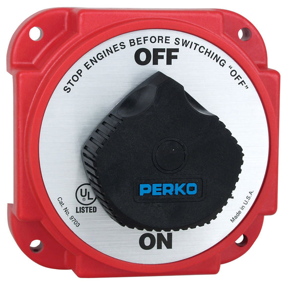 Perko 9703DP Heavy Duty Battery Disconnect Switch w/ Alternator Field Disconnect [9703DP] - Point Supplies Inc.