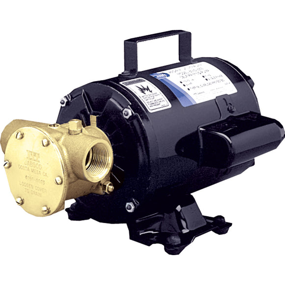 Jabsco Utility Pump w/Open Drip Proof Motor - 115V [6050-0003] - Point Supplies Inc.