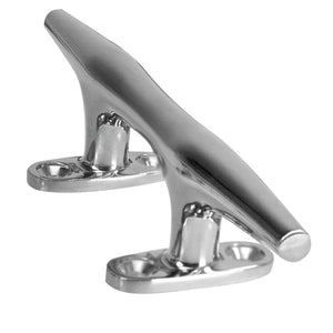 Whitecap Heavy Duty Hollow Base Stainless Steel Cleat - 8" [6110] - point-supplies.myshopify.com