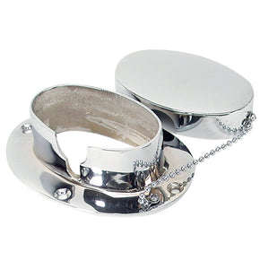 Whitecap Chain & Rope Deck Pipe 4" x 2-1-4" Chrome Plate [S-114C] - point-supplies.myshopify.com