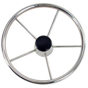 Whitecap Destroyer Steering Wheel - 13-1-2" Diameter [S-9001B] - point-supplies.myshopify.com