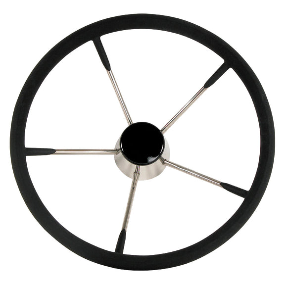 Whitecap Destroyer Steering Wheel - Black Foam, 15