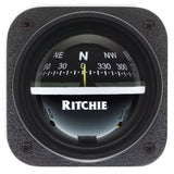Ritchie V-537 Explorer Compass - Bulkhead Mount - Black Dial [V-537] - Point Supplies Inc.
