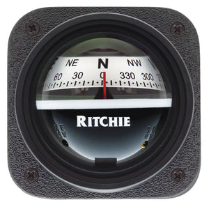 Ritchie V-537W Explorer Compass - Bulkhead Mount - White Dial [V-537W] - Point Supplies Inc.