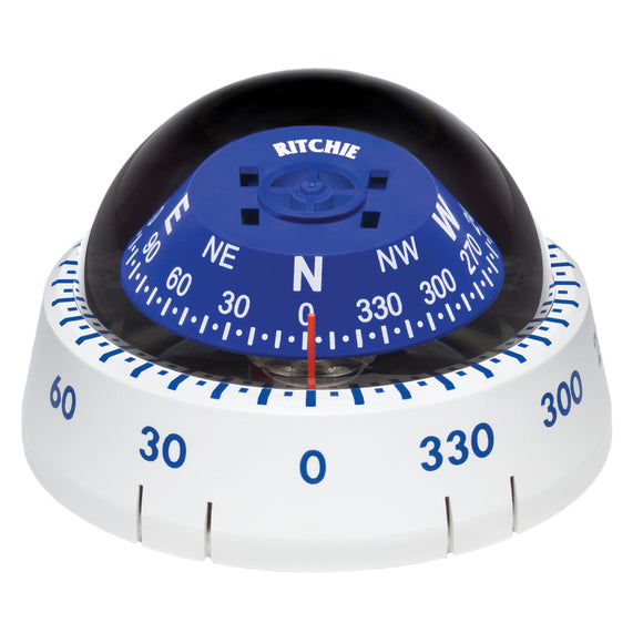 Ritchie XP-99W Kayaker Compass - Surface Mount - White [XP-99W] - Point Supplies Inc.