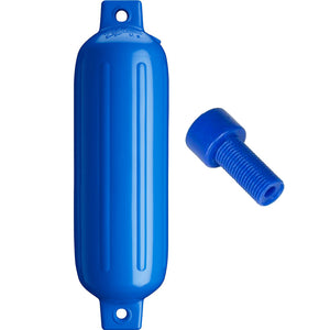 Polyform G-3 Twin Eye Fender 5.5" x 19" - Blue w/Air Adapter [G-3-BLUE] - Point Supplies Inc.