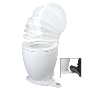 Jabsco Lite Flush Electric 12V Toilet w/Footswitch [58500-0012] - Point Supplies Inc.