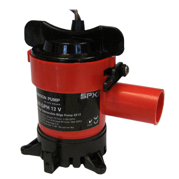 Johnson Pump 1250 GPH Bilge Pump 1-1/8