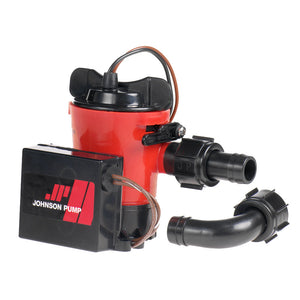 Johnson Pump 500 GPH Auto Bilge Pump 3/4" Hose 12V Dura Port [07503-00] - Point Supplies Inc.