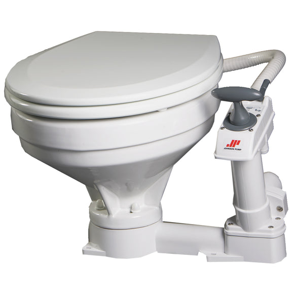 Johnson Pump Comfort Manual Toilet [80-47230-01] - Point Supplies Inc.