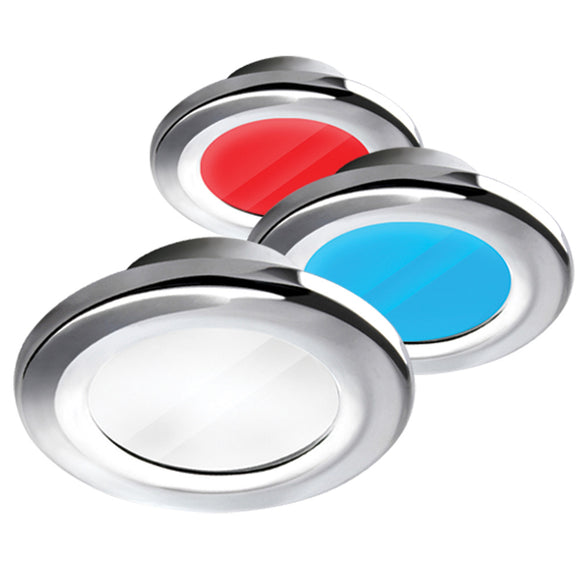 i2Systems Apeiron A3120 Screw Mount Light - Red, Cool White & Blue - Chrome Finish [A3120Z-11HAE] - Point Supplies Inc.