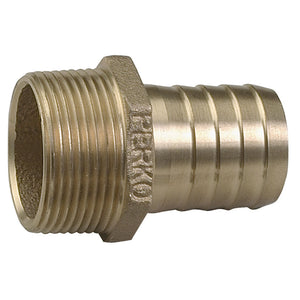 Perko 1" Pipe To Hose Adapter Straight Bronze MADE IN THE USA [0076DP6PLB] - Point Supplies Inc.