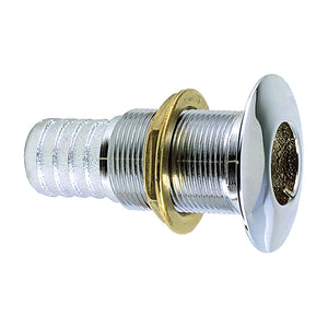 Perko 5/8" Thru-Hull Fitting f/ Hose Chrome Plated Bronze MADE IN THE USA [0350004DPC] - Point Supplies Inc.