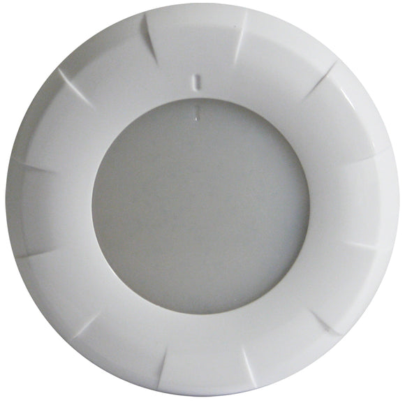 Lumitec Aurora LED Dome Light - White Finish - White/Red Dimming [101076] - Point Supplies Inc.