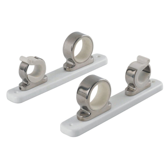 TACO 2-Rod Hanger w/Poly Rack - Polished Stainless Steel [F16-2751-1] - Point Supplies Inc.