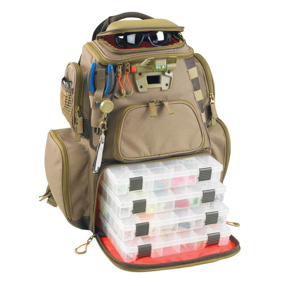 Wild River NOMAD Lighted Tackle Backpack w-4 PT3600 Trays [WT3604] - point-supplies.myshopify.com