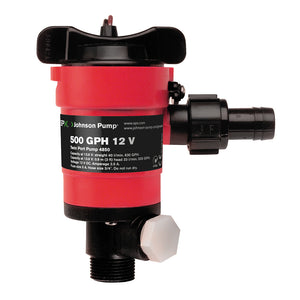 Johnson Pump Twin Port 500GPH Livewell Aerating Pump - 12V [48503] - Point Supplies Inc.