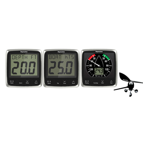Raymarine i50/i60 Wind/Speed/Depth System Package [E70153] - Point Supplies Inc.