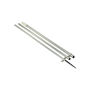 Lee's 13' Bright Silver Center Rigger Pole w/Black Spike 1-3/8" [MX8713CR] - Point Supplies Inc.