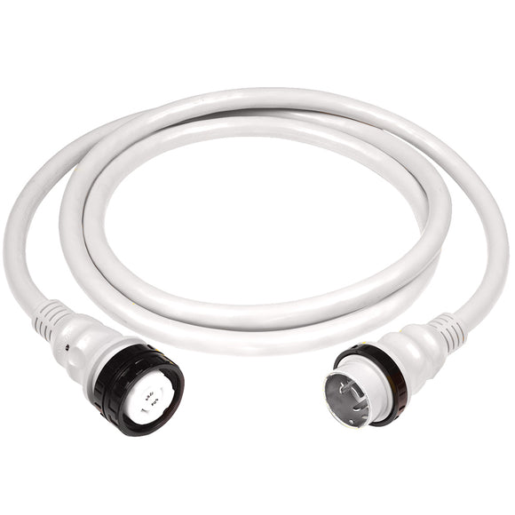 Marinco 50Amp 125/250V Shore Power Cable - 25' - White [6152SPPW-25] - Point Supplies Inc.