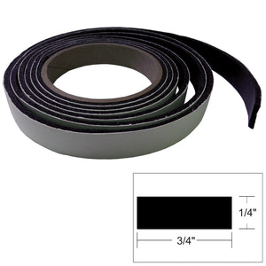 TACO Hatch Tape - 8'L x 1/4"H x "W - Black [V30-0748B8-2] - Point Supplies Inc.