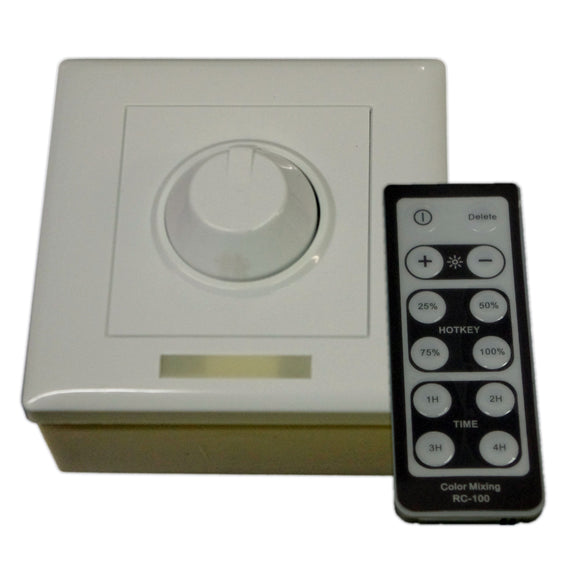 Lunasea Single Color Wall Mount Dimmer w/Controller [LLB-45AU-08-00] - Point Supplies Inc.