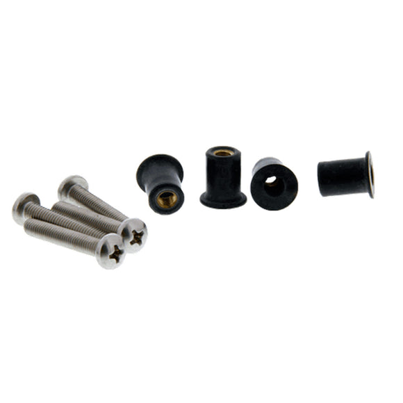 Scotty 133-16 Well Nut Mounting Kit - 16 Pack [133-16] - Point Supplies Inc.