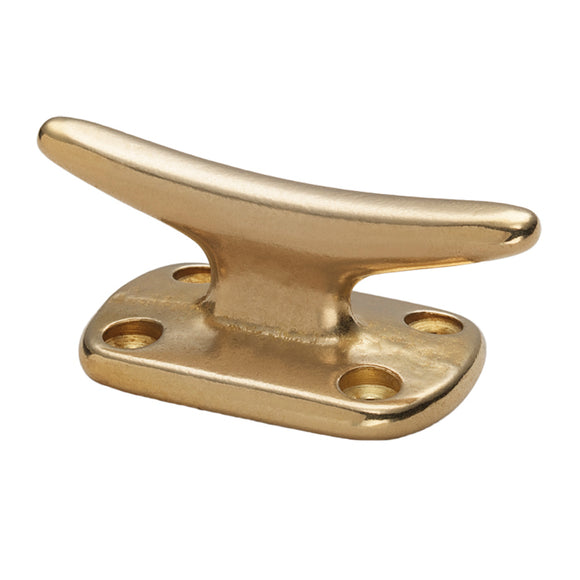 Whitecap Fender Cleat - Polished Brass - 2
